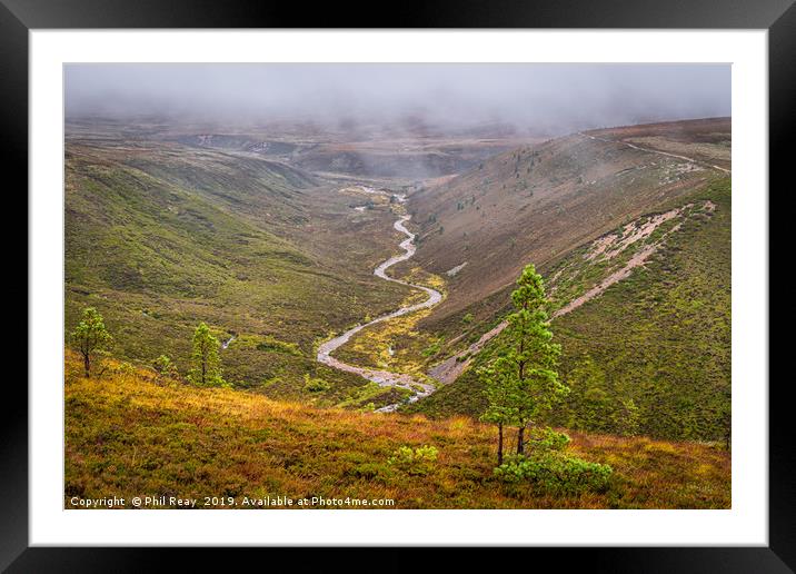Into the valley Framed Mounted Print by Phil Reay