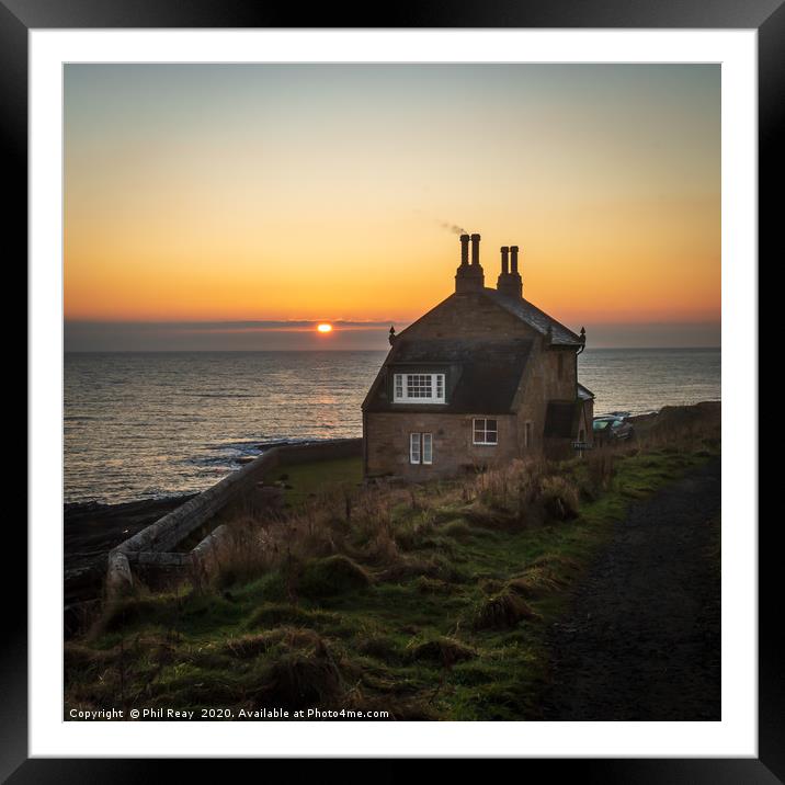 The Bathing House, Howick Framed Mounted Print by Phil Reay