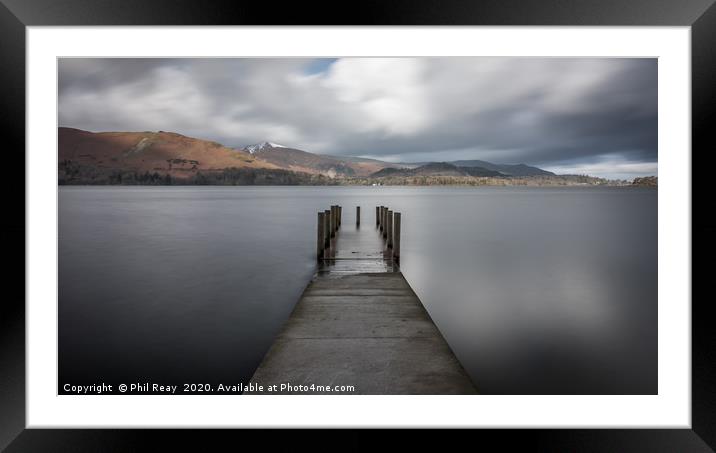 Ashness jetty Framed Mounted Print by Phil Reay