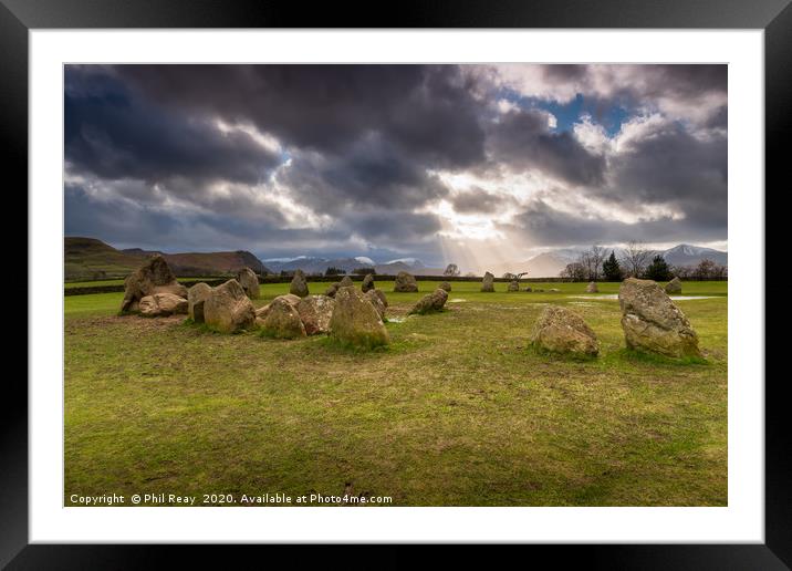 Castlerigg Stone Circle Framed Mounted Print by Phil Reay
