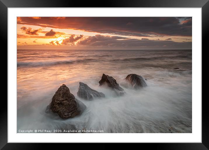 The Four Sisters of Graham Sands Framed Mounted Print by Phil Reay