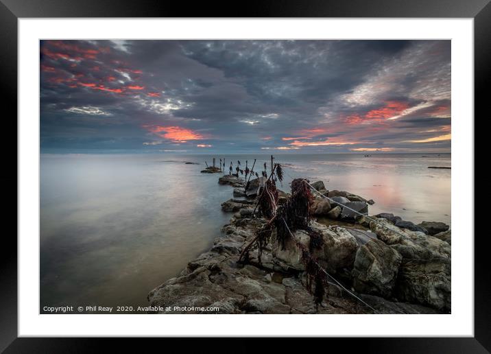 Sunrise at Sugar Sands, Northumberland Framed Mounted Print by Phil Reay