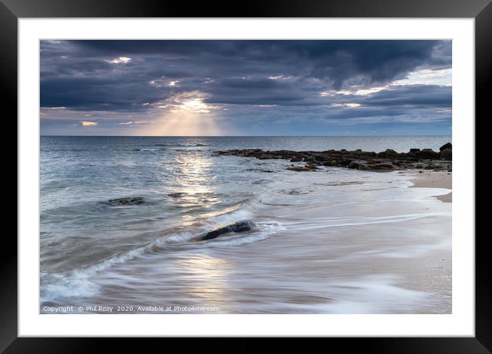 Sunrise in Northumberland Framed Mounted Print by Phil Reay
