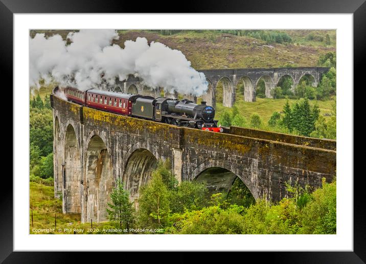 The Jacobite steam train  Framed Mounted Print by Phil Reay