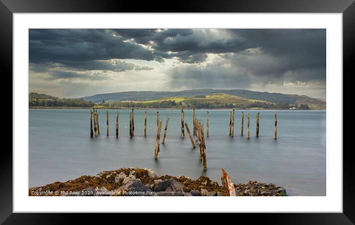 Salen old pier Framed Mounted Print by Phil Reay