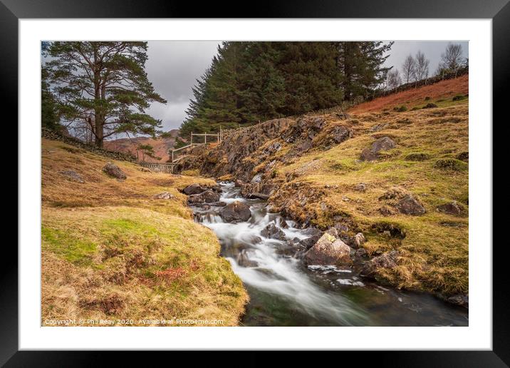 Waterfall  Framed Mounted Print by Phil Reay