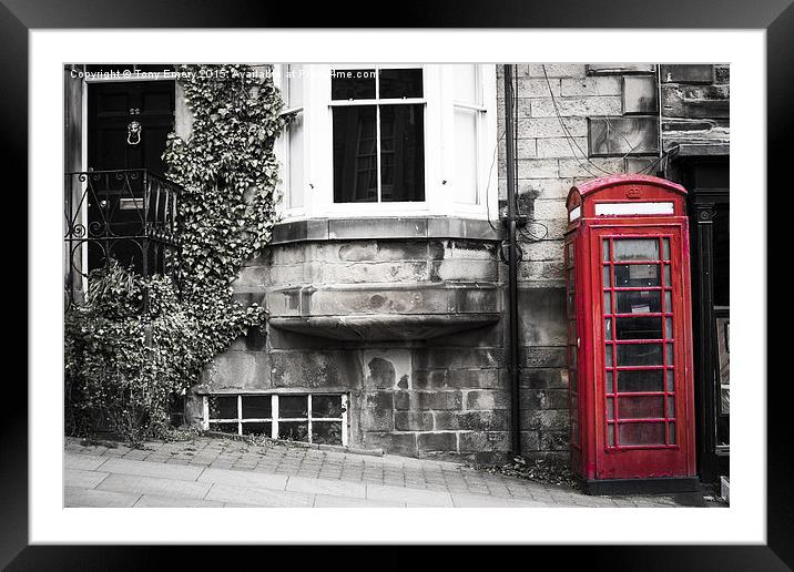  The Telephone Box Framed Mounted Print by Tony Emery