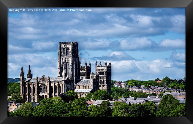  Durham Cathedral Framed Print by Tony Emery