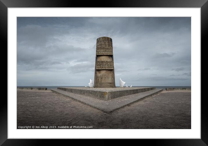The Signal Monument, Normandy Framed Mounted Print by John Allsop