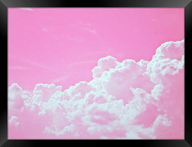  Pink clouds Framed Print by Emilia Glazunova