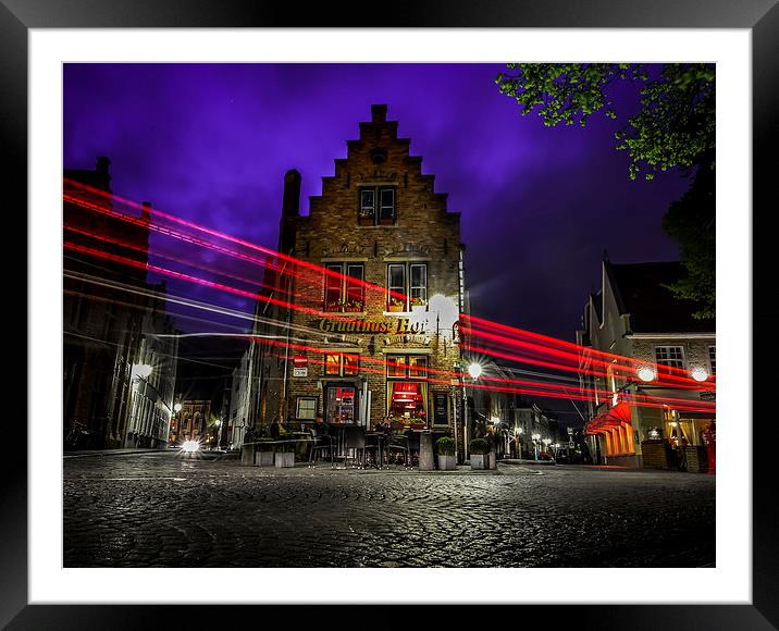  Gruuthuse Hof, Bruges Framed Mounted Print by David Schofield