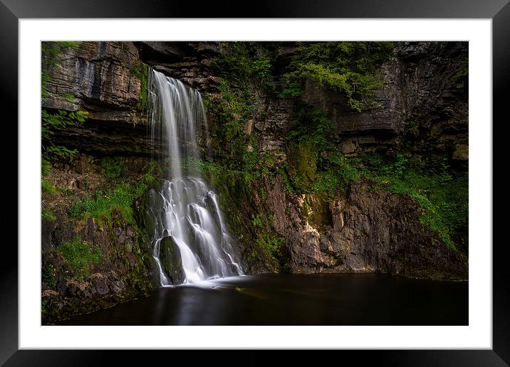  Thornton Force, Ingleton Waterfall trail Framed Mounted Print by David Schofield