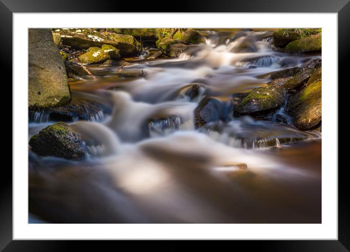 Smooth flow  Framed Mounted Print by David Schofield