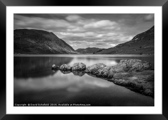 Crummock Water, Lake District Framed Mounted Print by David Schofield