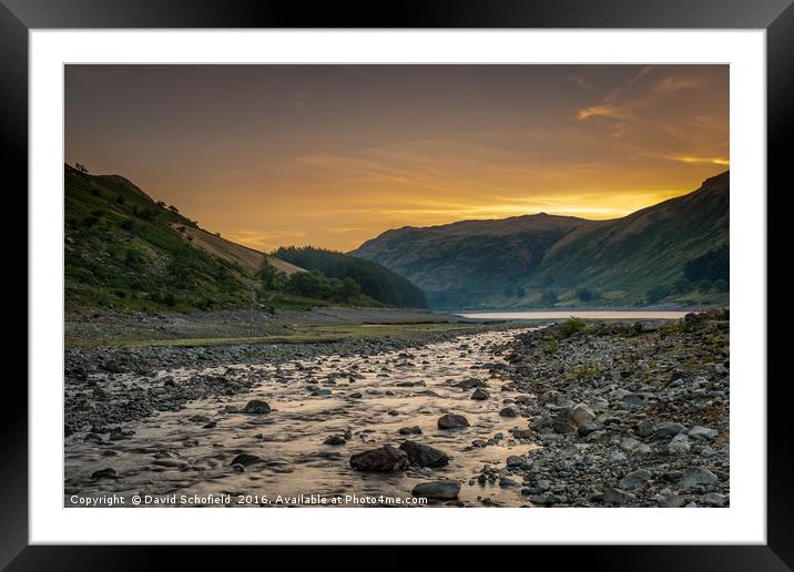 Haweswater Reservoir Framed Mounted Print by David Schofield