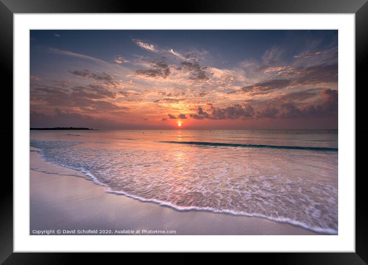 Mexican Sunrise Framed Mounted Print by David Schofield