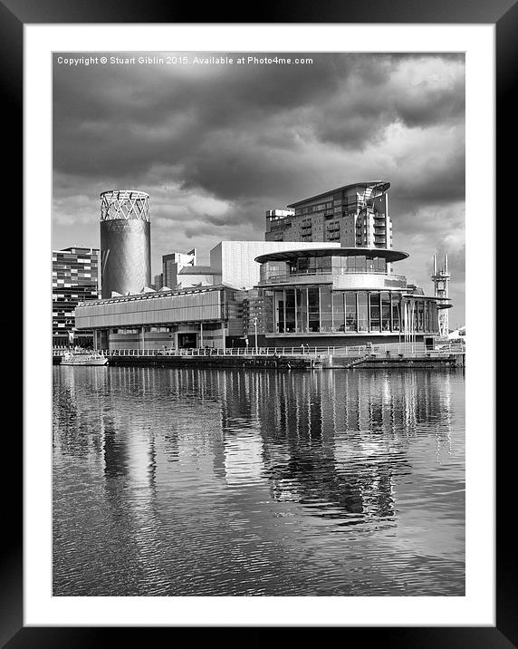  The Lowry Theatre B&W Framed Mounted Print by Stuart Giblin