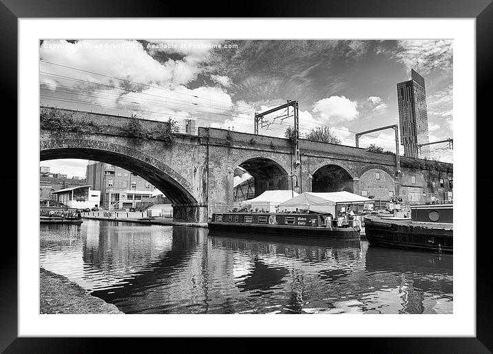 Castlefield Waterways & Beetham Tower, Manchester Framed Mounted Print by Stuart Giblin