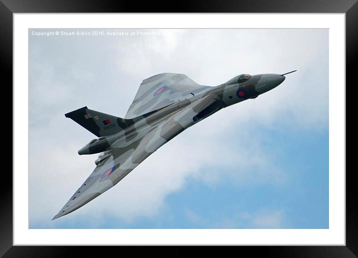  Vulcan over Barton Framed Mounted Print by Stuart Giblin