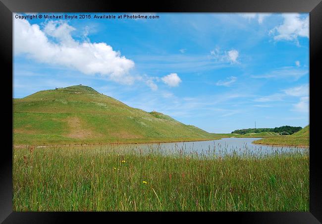 Northumberlandia - Northumberland Art Framed Print by Michael Boyle