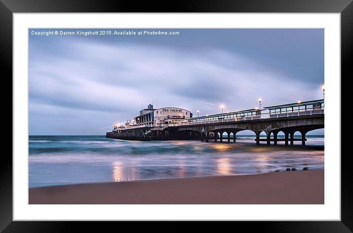  Bournemouth Pier  Framed Mounted Print by Darren Kingshott