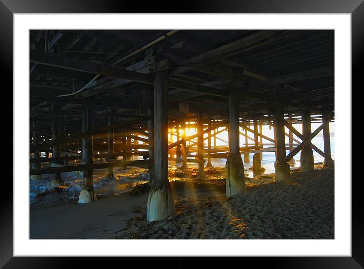  Under The Boardwalk Framed Mounted Print by Manuel Canseco