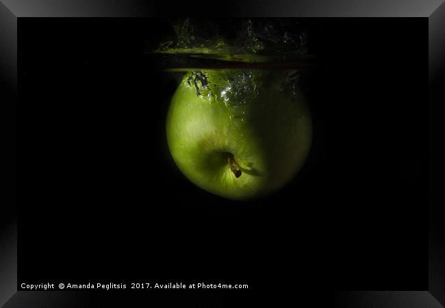 apple Framed Print by Amanda Peglitsis
