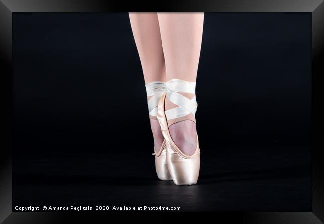 Ballet Feet Framed Print by Amanda Peglitsis