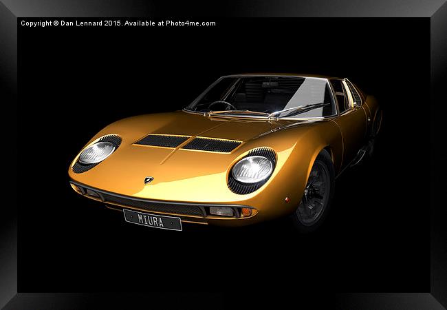 Gold Miura Framed Print by Dan Lennard