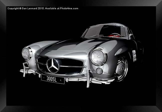  Mercedes-Benz 300SL Framed Print by Dan Lennard