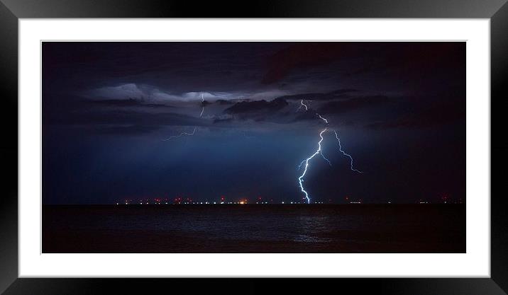  Thunderstorm Over North Wales Framed Mounted Print by Ryan Davies