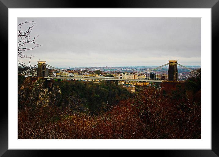  Clifton Suspension Bridge - Bristol Framed Mounted Print by Caroline Hillier