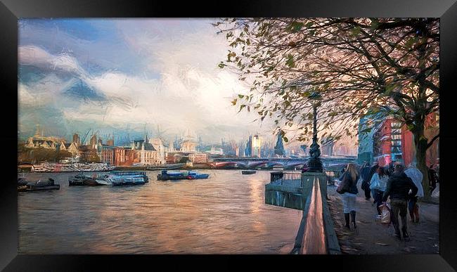  London and The THames Framed Print by Colin Evans