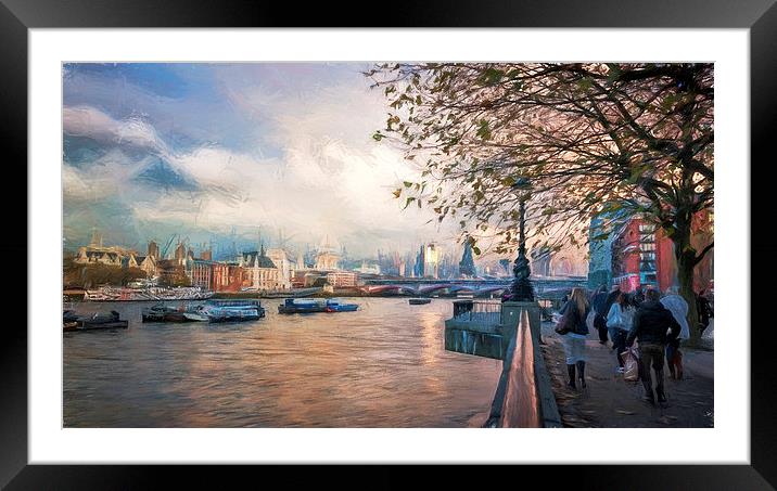  London and The THames Framed Mounted Print by Colin Evans