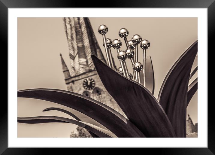 The Crooked Spire and the Pomegranate Flower Framed Mounted Print by Michael South Photography