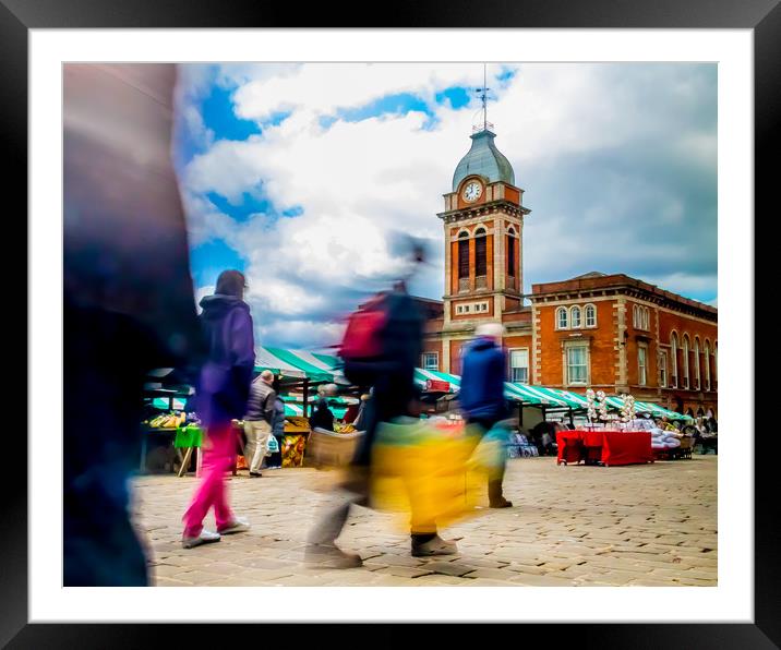 Chesterfield Market Hall  Framed Mounted Print by Michael South Photography
