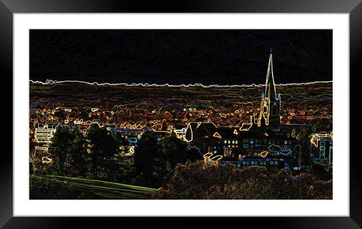 The Crooked Spire (Digital Art)  Framed Mounted Print by Michael South Photography