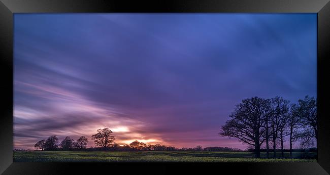  Silky smooth sunset Framed Print by Gary Schulze