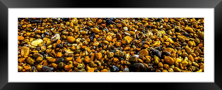 Pebbles Framed Mounted Print by Gary Schulze