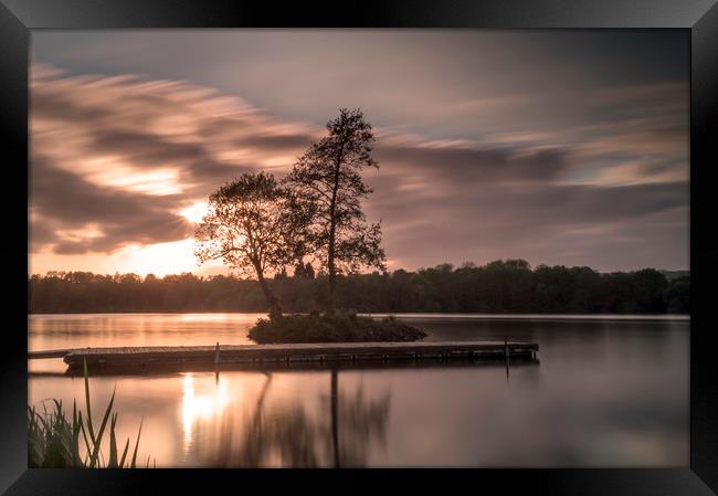 Smooth sunset Framed Print by Gary Schulze