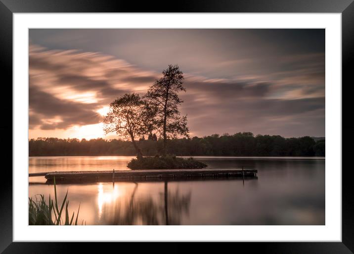Smooth sunset Framed Mounted Print by Gary Schulze