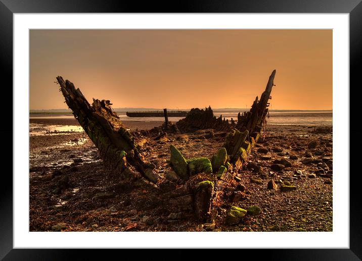 Shipwreck Framed Mounted Print by Gary Schulze