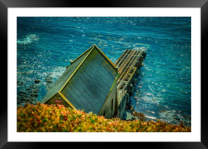 Old Lifeboat Station Framed Mounted Print by Gary Schulze