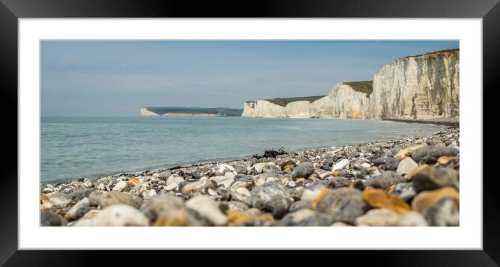 White cliffs Framed Mounted Print by Gary Schulze