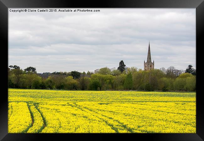  Holy Trinity Church, Stratford Upon Avon Framed Print by Claire Castelli