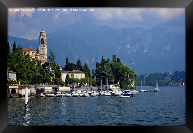 Lake Como, Italy Framed Print by Claire Castelli