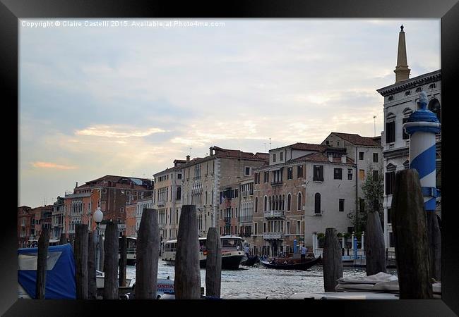 Grand Canal  Framed Print by Claire Castelli