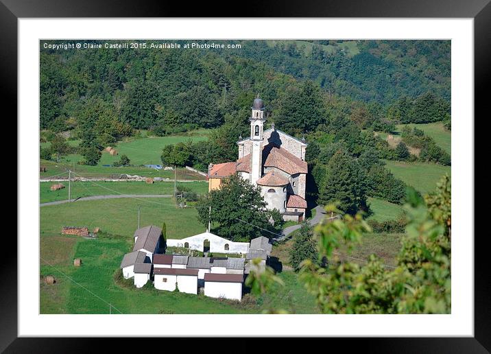  Italian Church Framed Mounted Print by Claire Castelli