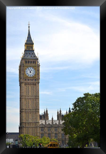  Big Ben Framed Print by Claire Castelli