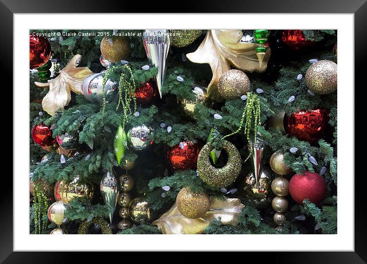  Its beginning to look a lot like Christmas Framed Mounted Print by Claire Castelli